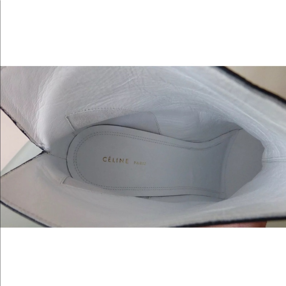 NIB Auth. CELINE leather BOOTS/BOOTIES w/dust bag  size 8.5/39.5 IT - Picture 6 of 9